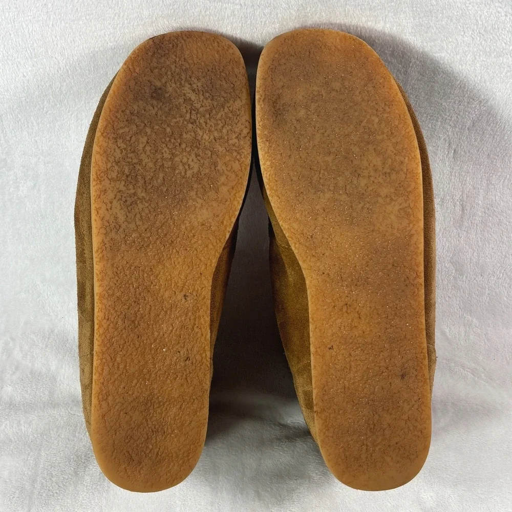 Clarks Mens Stinson Hi Suede Chukka Boots Tan Moc-toe Wallabee Inspired Sz 10.5M